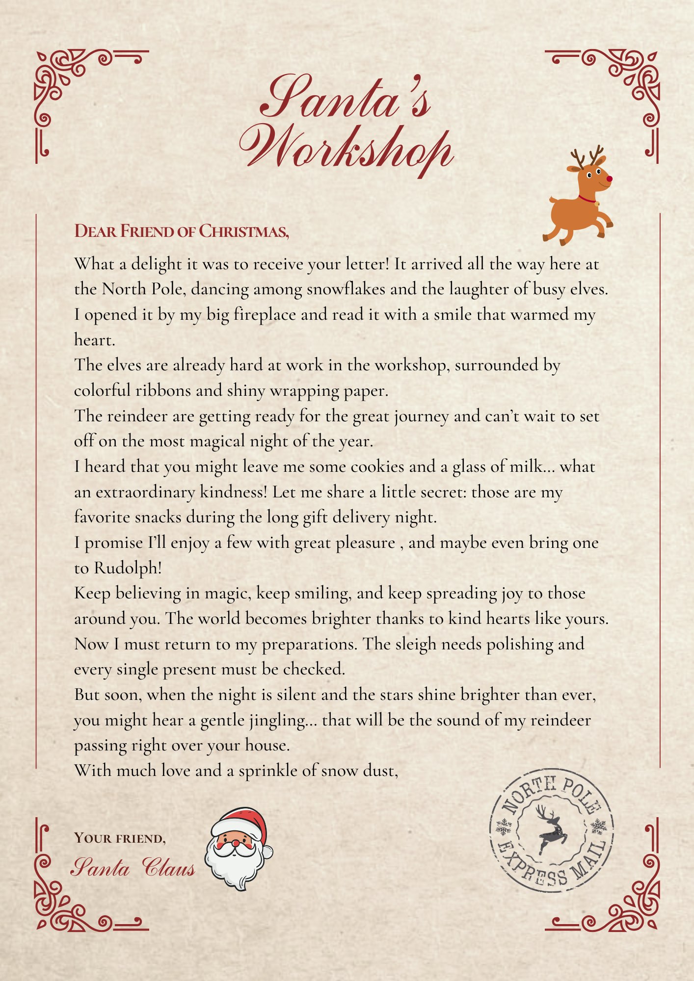 🎄 Magical Christmas Kit: Personalized Letter to Santa + Official North Pole Reply 🎅💌 INSTANT DOWNLOAD