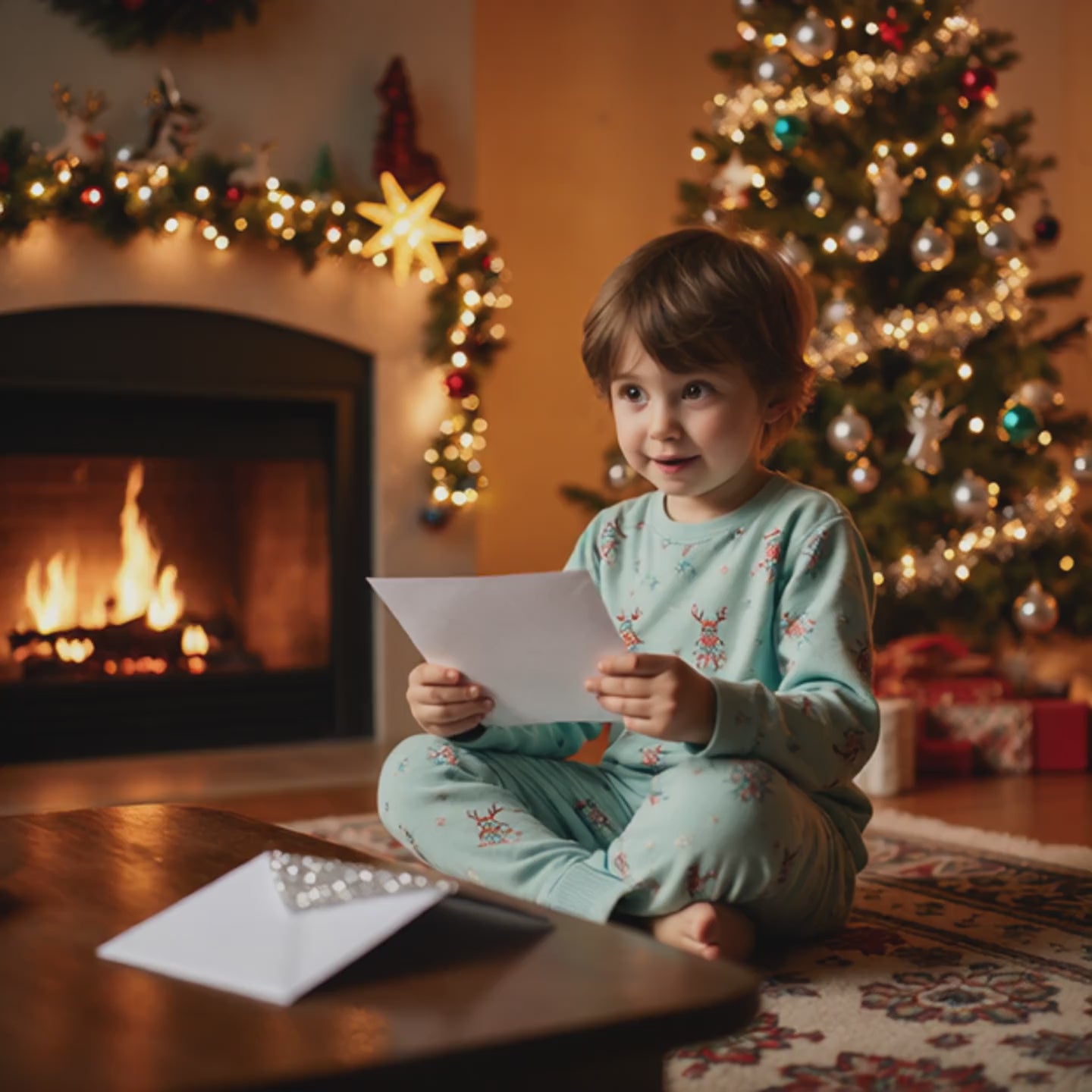 ENG- Magical Christmas Kit: Personalized Letter to Santa + official North Pole reply INSTANT DOWNLOAD