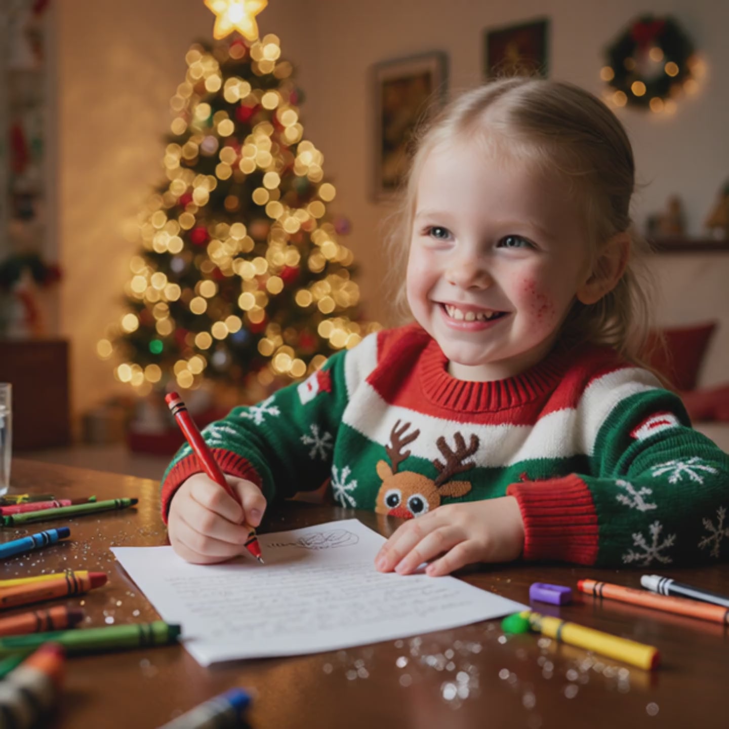 ITA-Lettera di Babbo Natale da personalizzare e colorare. DOWNLOAD IMMEDIATO